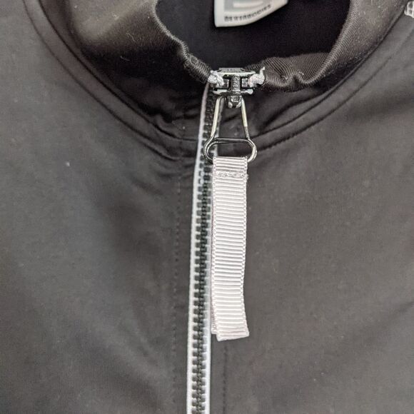 BETTER BODIES black zipped shirt pull sweatshirt size Large @W - Picture 6 of 11